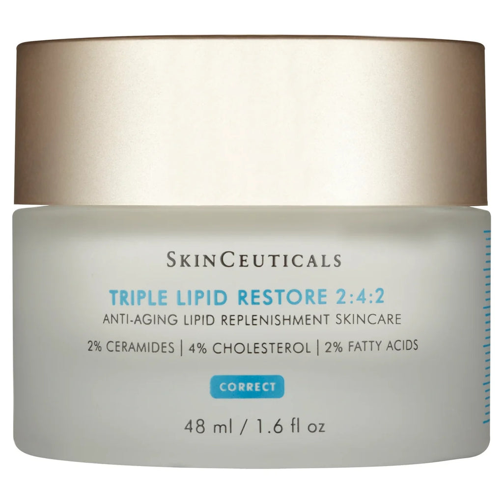 Triple Lipid Face Cream 1.6 Oz – Restorative Moisturizer for Hydrated, Smooth & Nourished-Looking Skin | SkinCeuticals 2:4:2