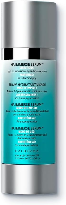 Hyaluronic Acid Face Serum 1 Oz – Hydrating Moisturizer for Dry, Dehydrated & Radiant-Looking Skin | ALASTIN HA IMMERSE