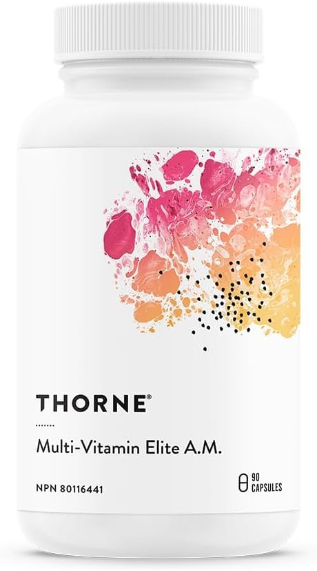 Daily Multivitamin & Mineral Supplement 90 Capsules – Nutritional Support for Energy Metabolism, Wellness & Active Lifestyles | Thorne Multi-Vitamin Elite AM