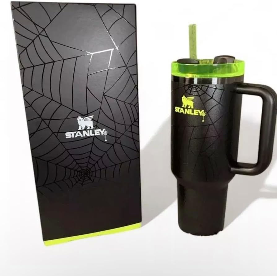 40 Oz Stainless Steel Insulated Tumbler – Halloween-Themed Travel Mug with FlowState Lid for Hot & Cold Drinks | Stanley 1913 Quencher H2.0