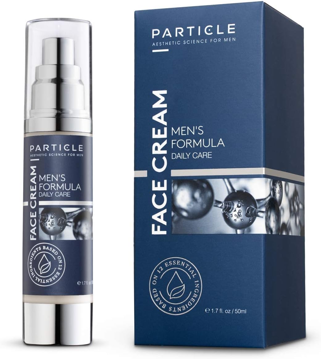 Men's Face Moisturizer 1.7 Oz – 6-in-1 Hydrating Anti-Aging Cream for Wrinkles, Dark Spots & Eye Area | Particle