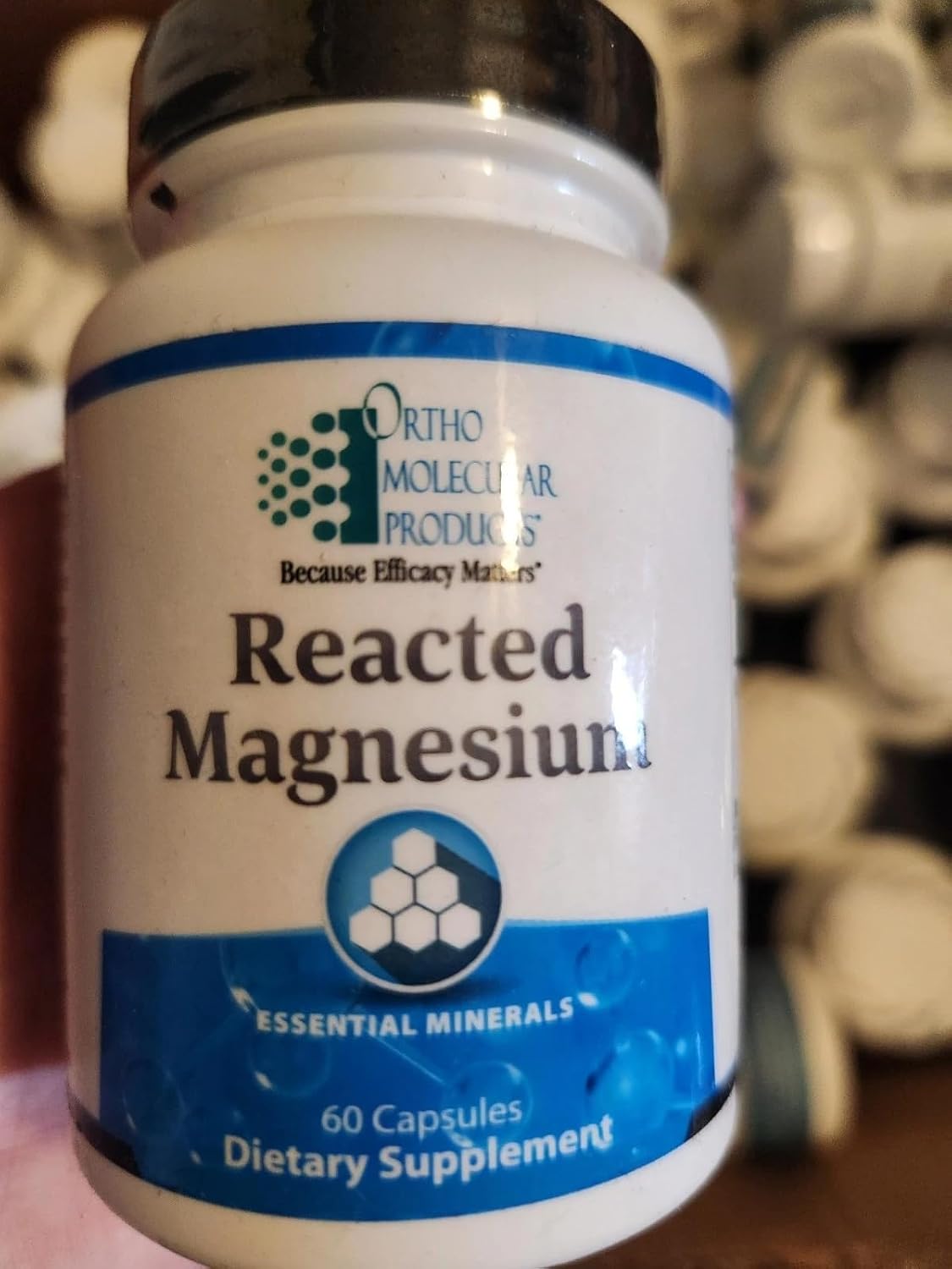 Reacted Magnesium 60 Capsules – Magnesium Supplement for Daily Mineral Support & Nutritional Wellness  Ortho Molecular