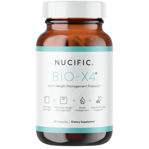 Bio-X4 Nucific Probiotic All Natural Weight Loss Metabolism Boost Best Bio x4