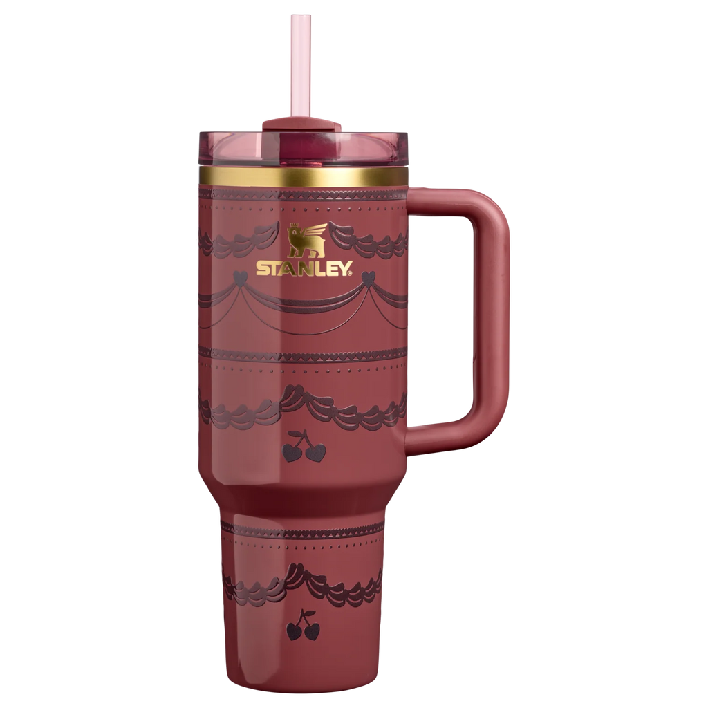 40 Oz Insulated Tumbler – Valentine's Day Reusable Travel Cup with FlowState Lid, 1.18L | Stanley Quencher H2.0