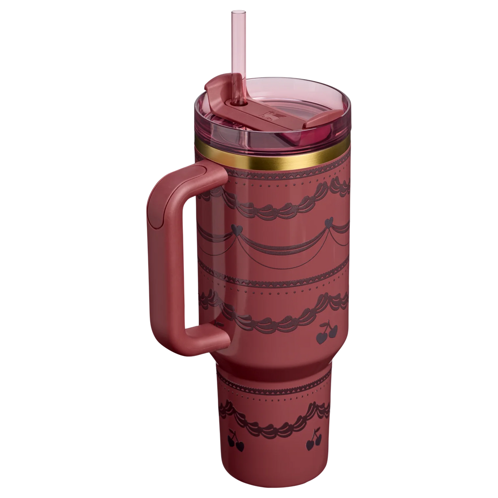 40 Oz Insulated Tumbler – Valentine's Day Reusable Travel Cup with FlowState Lid, 1.18L | Stanley Quencher H2.0