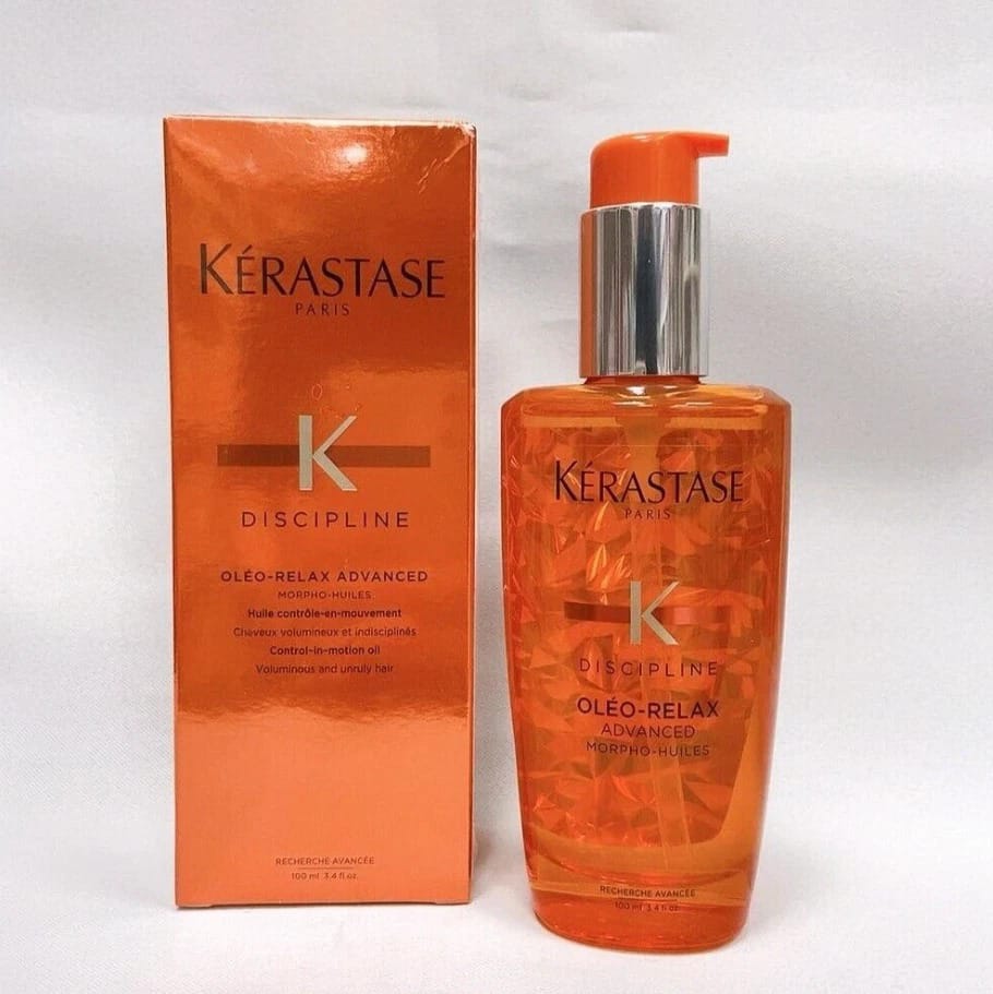 Anti-Frizz Hair Oil 100ml – Smoothing Daily Conditioning Treatment for Unruly & Voluminous Hair | Kérastase Oléo-Relax