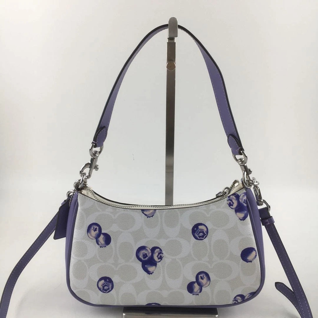 Women's Teri 2-Way Shoulder Bag – Signature Canvas with Blueberry Print, Versatile Everyday Handbag | COACH CR292