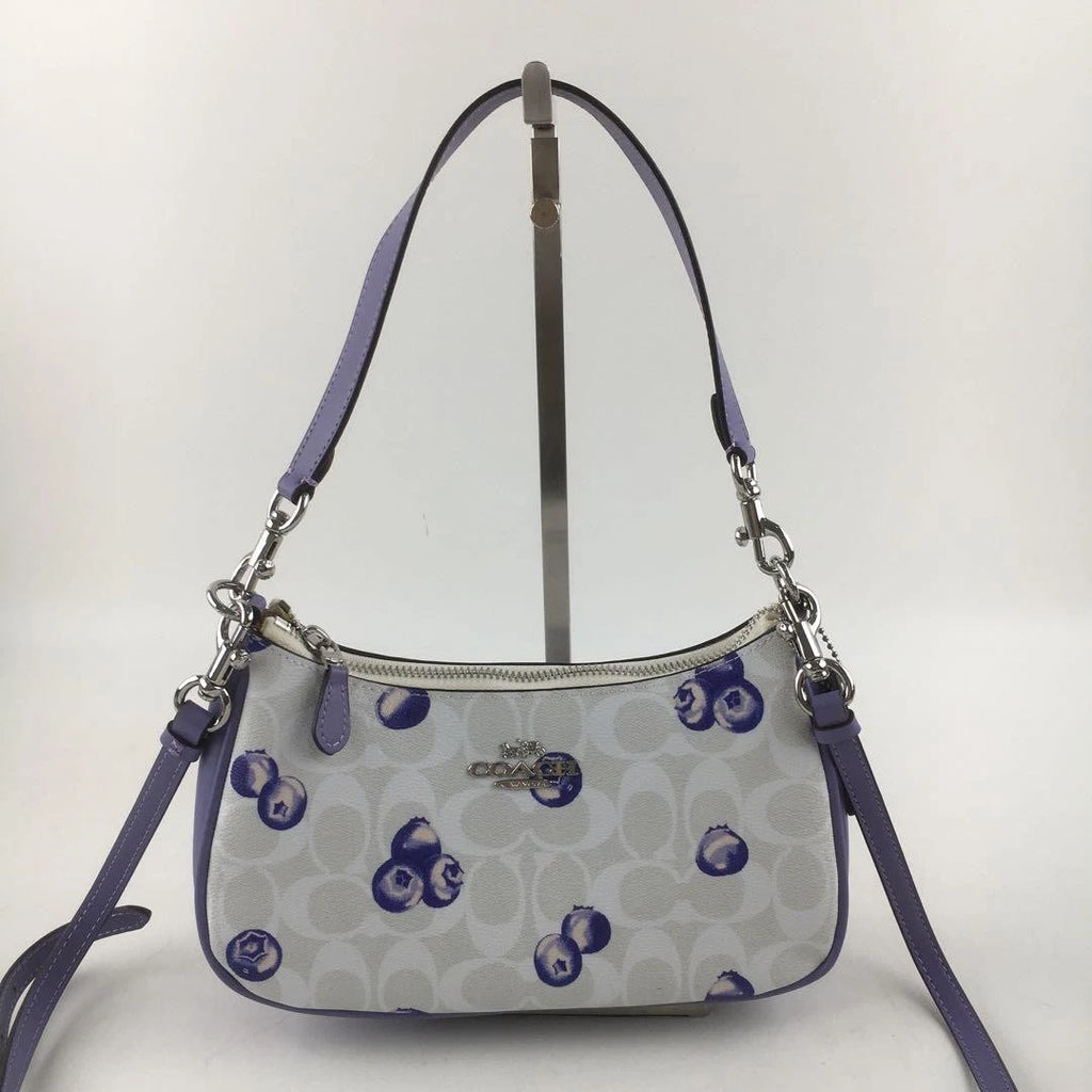 Women's Teri 2-Way Shoulder Bag – Signature Canvas with Blueberry Print, Versatile Everyday Handbag | COACH CR292