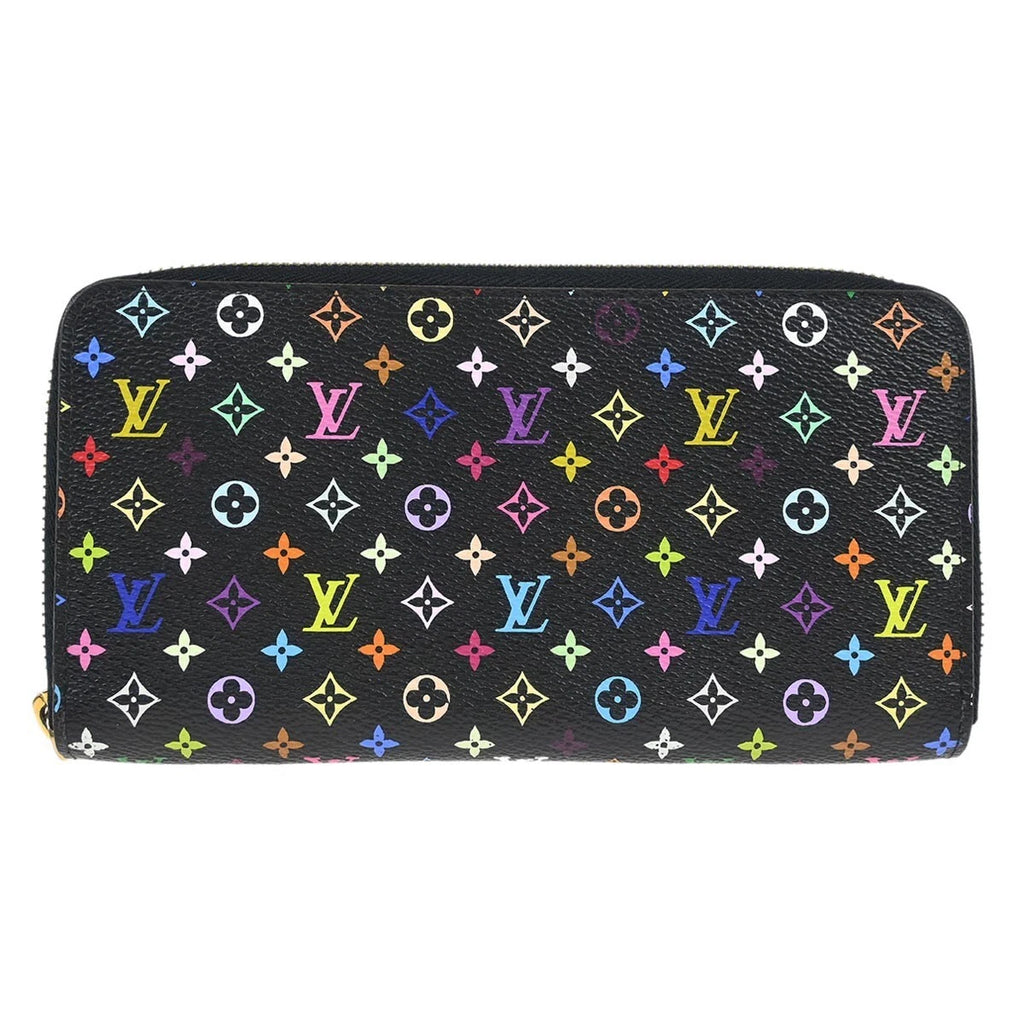 Women's Zippy Wallet – Black Multicolor Monogram Design, Zip-Around Card & Cash Organizer  Louis Vuitton