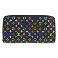 Women's Zippy Wallet – Black Multicolor Monogram Design, Zip-Around Card & Cash Organizer  Louis Vuitton