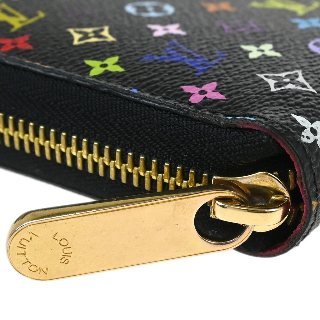 Women's Zippy Wallet – Black Multicolor Monogram Design, Zip-Around Card & Cash Organizer  Louis Vuitton