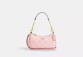 Women's Pink Shoulder Bag – Signature Canvas Everyday Handbag with Adjustable Strap | Coach Teri