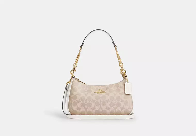 Women's Teri Shoulder Bag – Signature Canvas Design, Compact Everyday Handbag for Casual & Dressy Looks | COACH