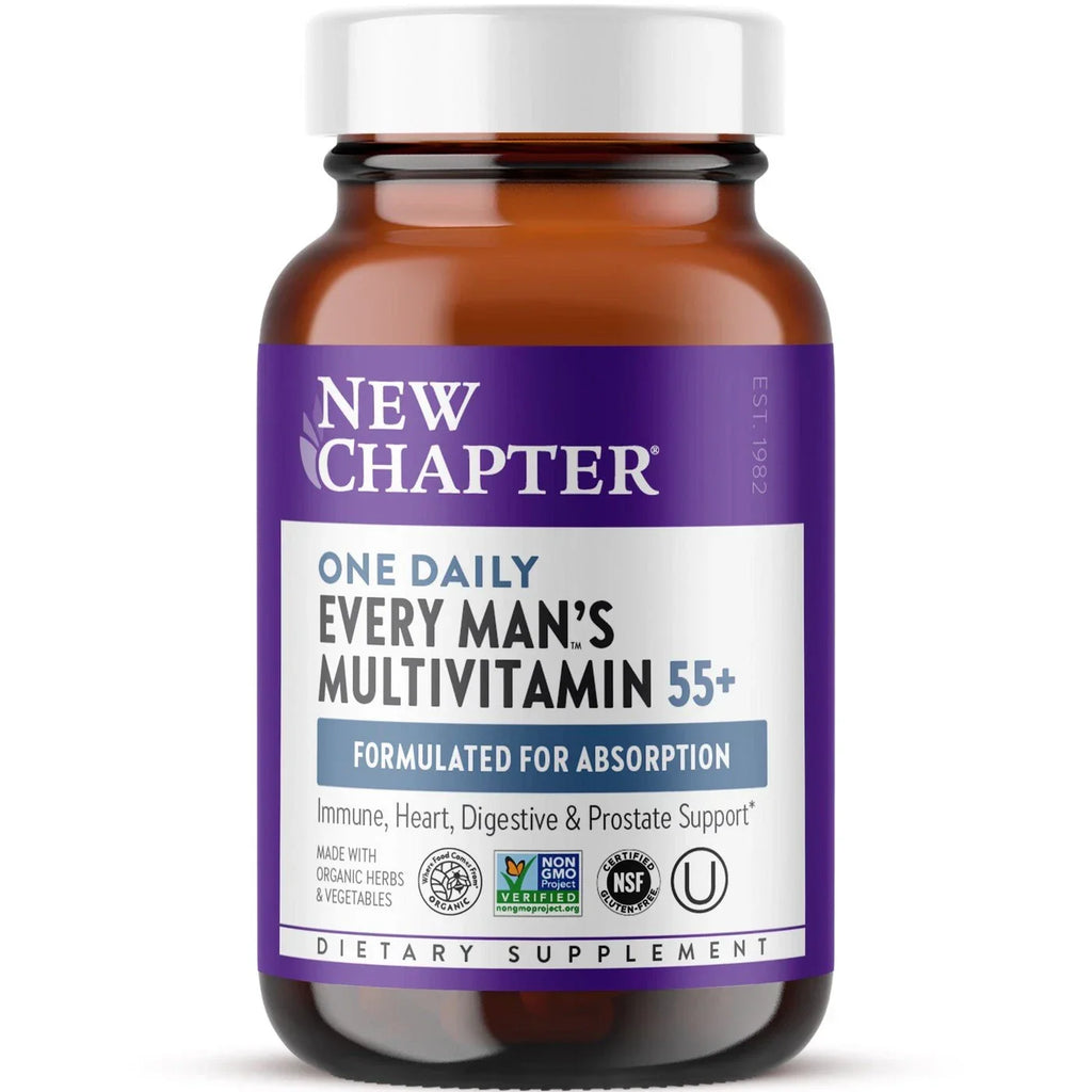 New Chapter Every Man's One Daily 55+ Multivitamin Tablets - 48 Count