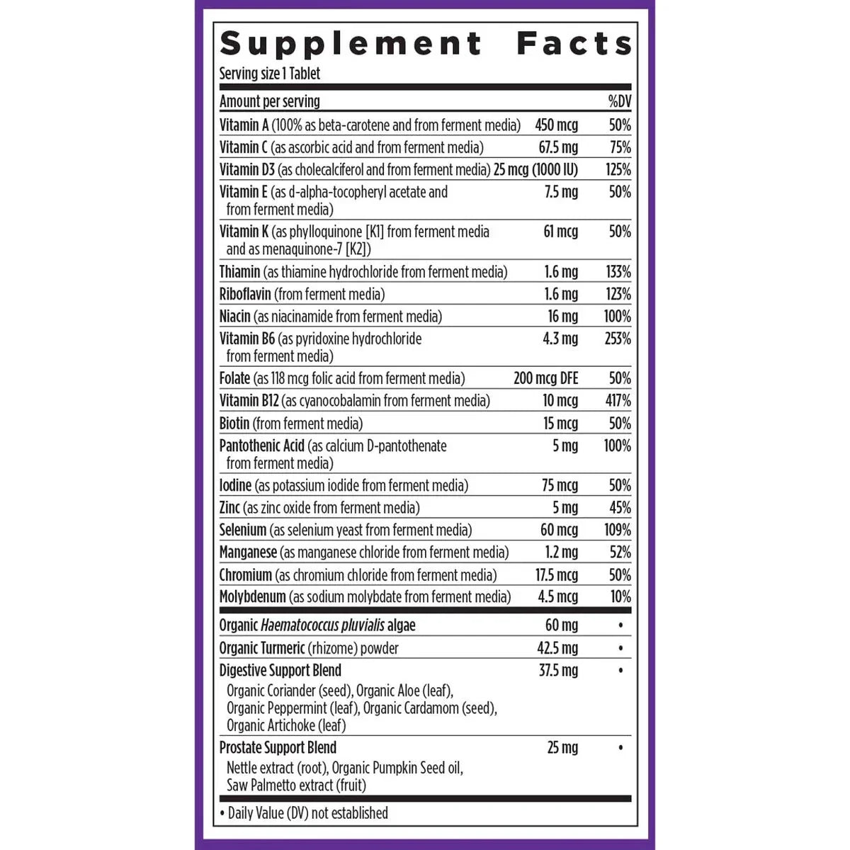 New Chapter Every Man's One Daily 55+ Multivitamin Tablets - 48 Count
