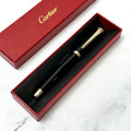 Executive Rollerball Pen – Black Composite Finish with Gold-Tone Accents, Luxury Writing Instrument & Gift | Cartier