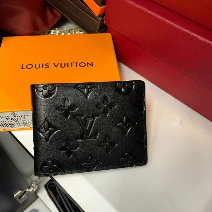 Men's Compact Bifold Wallet – Dark Monogram Canvas Design, Slim Everyday Card & Cash Holder | Louis Vuitton Multiple Wallet