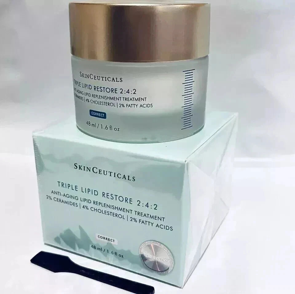 Triple Lipid Face Cream 1.6 Oz – Restorative Moisturizer for Hydrated, Smooth & Nourished-Looking Skin | SkinCeuticals 2:4:2
